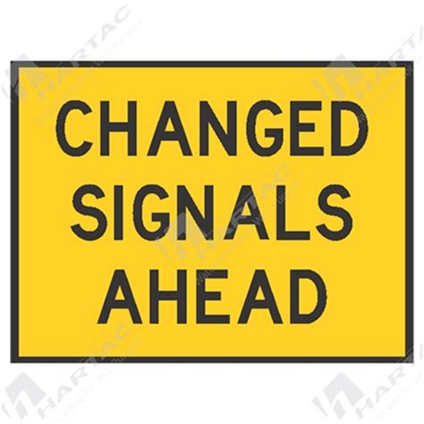 Temporary Signs Changed Signals Ahead Box Edge Frame Ref Cl 1