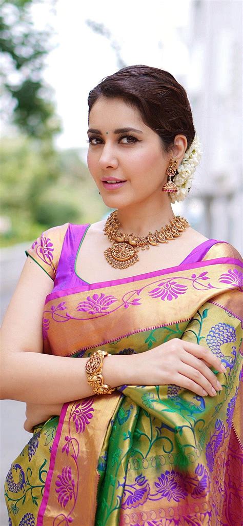 rashi khanna actress indian saree hd phone wallpaper peakpx