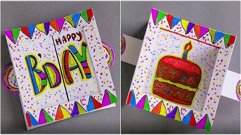 How to make gifts for birthdays. DIY BIRTHDAY CARD / HANDMADE GREETING CARD MAKING IDEAS ...