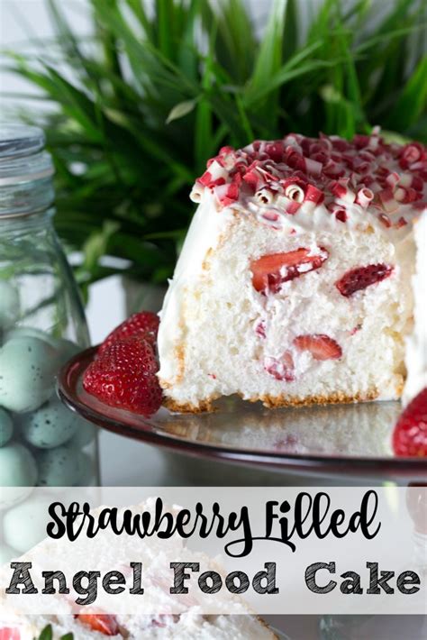 Strawberry Filled Angel Food Cake Recipe T This