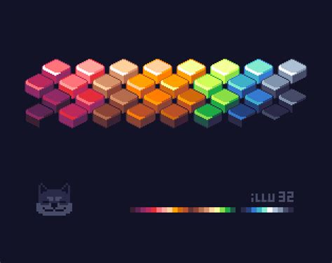 Pixel Art Palette Illu32 By Illugion