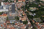 Luftbild Jena - Innenstadt von Jena im Bundesland Thüringen mit Jentower