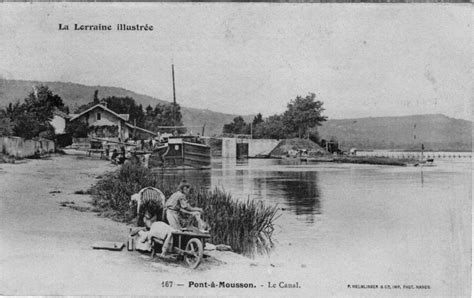 Pont Mousson La Canal Carte Postale Ancienne Et Vue D Hier Et Aujourd Hui Geneanet