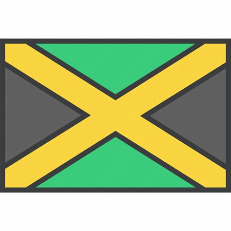 Country Flag Jamaica Jamaican Icon Download On Iconfinder
