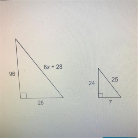 The triangles are similar. What is the value of x ? - Brainly.com