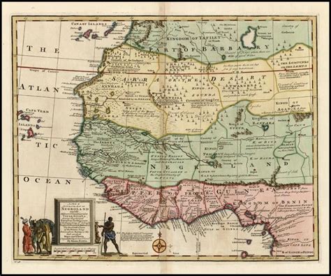 Negroland a map by emanuel bowen 1747. negroland | Emanuel Bowen: A New & Accurate Map of Negroland and the Adjacent ... | Antique maps ...