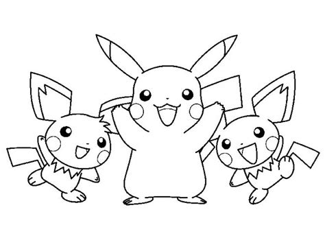 Pikachu Pokemon Coloring Pages