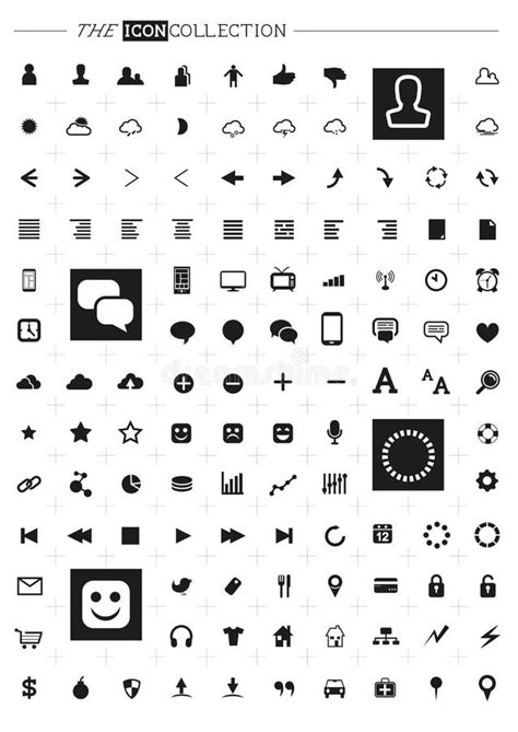 The Icon Collection Stock Vector Illustration Of Icons 31333061