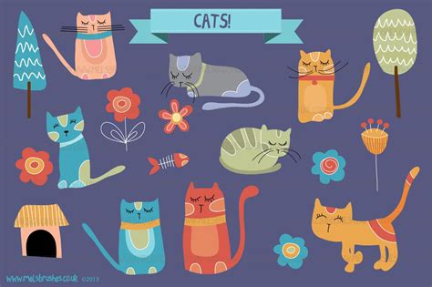 Cats ~ Illustrations ~ Creative Market