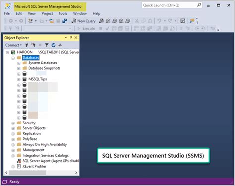 Overview Of Microsoft Sql Server Management Studio Ssms Designinte Com