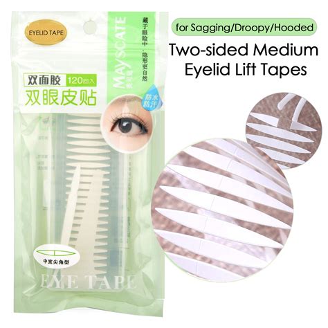 Natural Two Sided Sticky Invisible Eye Lids Lift Strips For Slight