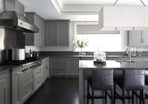 Grey Kitchen Cabinets With Black Countertops 10 Inspirations