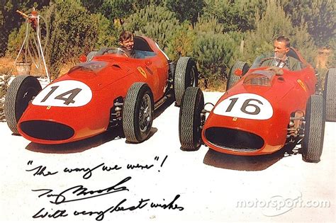 Tony Brooks And Dan Gurney In Ferrari 246 Dinos 1959 At Italian Gp High