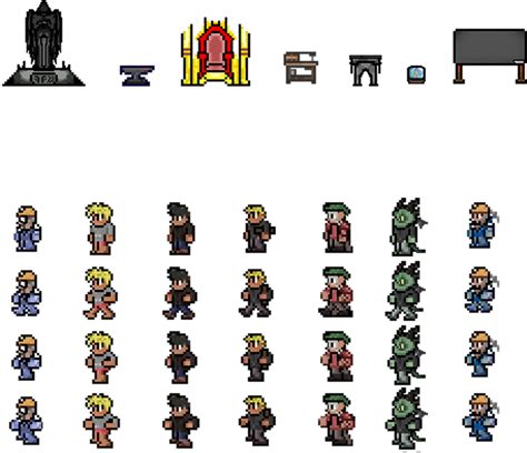 Best Of Sprite Sheet Png Terraria Character Sprite Sheet Free Images