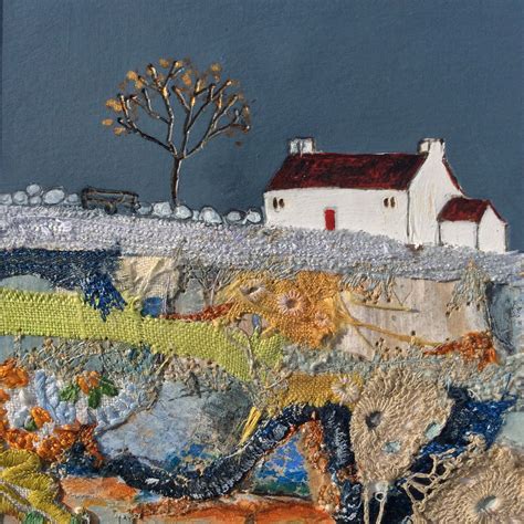 Mixed Media Painting By Louise Ohara Landscape Art Quilts Original