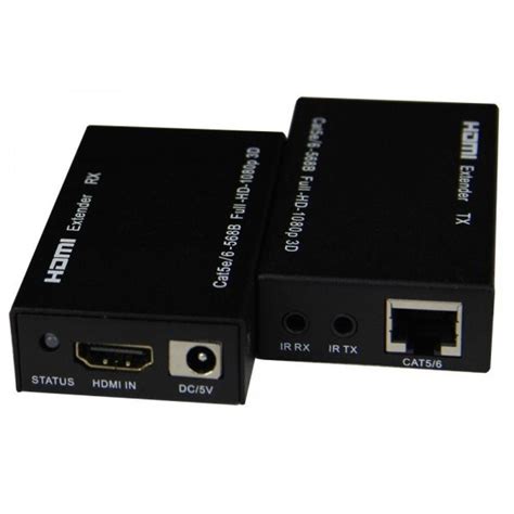 Extensor Hdmi X Cabo Ethernet Rj At M Tl Info