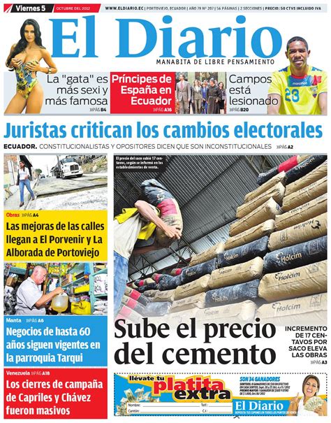 El Diario Viernes 5 De Octubre Del 2012 By Ediasa Issuu