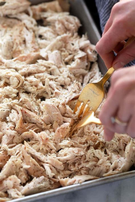 Easiest Shredded Chicken Recipe Fit Foodie Finds