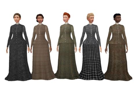 History Lovers Simblr Ts4 Victorian Tweed Dresses All Victorian