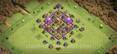 Farming Base Th6 Max Levels With Link Hybrid Anti Everything Town