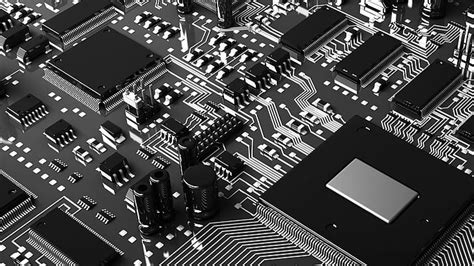 Free Download Hd Wallpaper Motherboard Black And White Technology