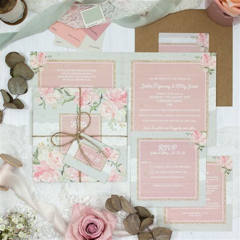 Enchanted Garden Wedding Invitation Sample Sarah Wants Stationery