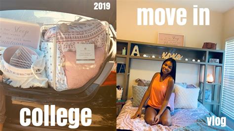 college move in day vlog 2019 freshman youtube