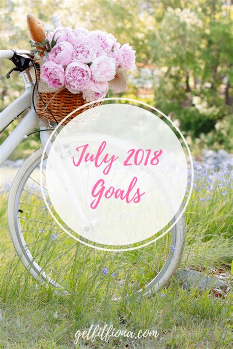 July 2018 Goals Get Fit Fiona