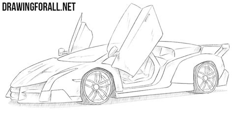 How To Draw A Lamborghini Veneno