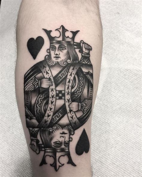 King Of Hearts On Inner Forearm Cool Forearm Tattoos Badass Tattoos