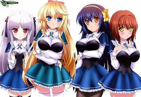 Absolute Duogrupal Girls Kawaii Seifuku Render Ors Anime Renders