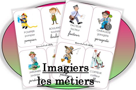 Les Métiers Imagier Métier Étiquette Maternelle