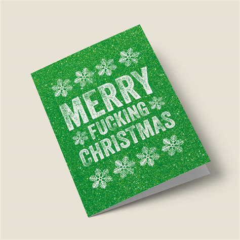 merry fucking christmas funny christmas card by joyful joyful