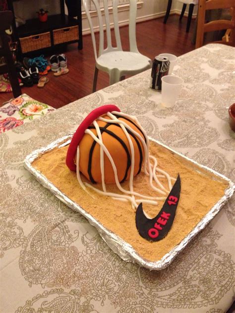 Basketball Fondant Cake Fondant Cakes Basketball Netball
