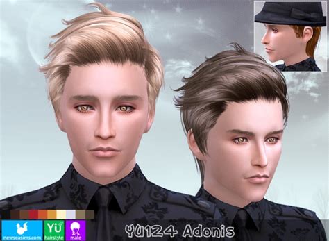 Yu124 Adonis Hair Pay At Newsea Sims 4 Sims 4 Updates