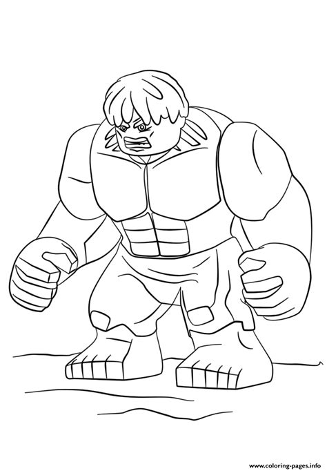 Hulk is one of the superhero characters in marvel comics. Print lego hulk coloring pages (With images) | Hulk ...