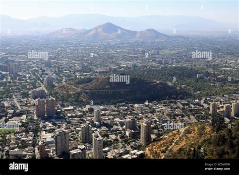 Views From The Top Of Santa Lucia Hill Santiago Chile Stock Photo Alamy