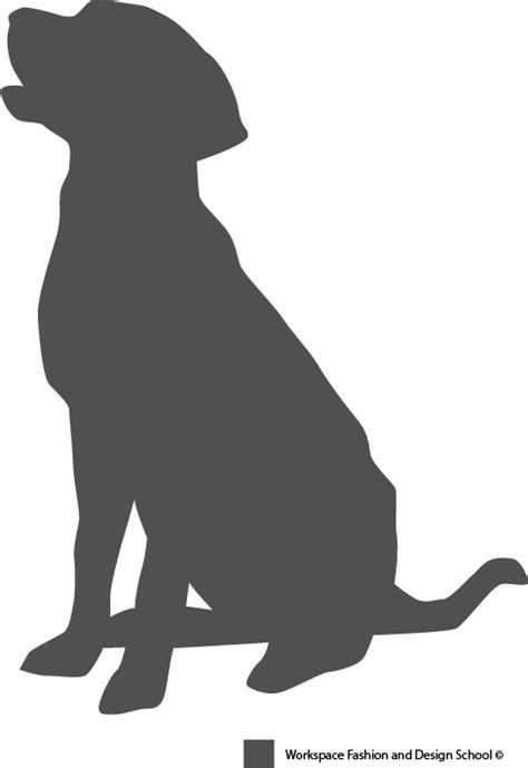 Labrador Retriever Puppy Dog Breed Pet Sitting Silhouette Puppy Png