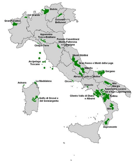 Parchi Nazionali In Italia Elenco E Mappa Idee Green