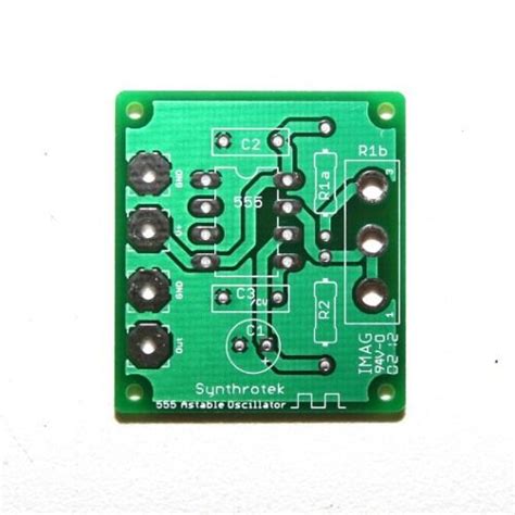 Synthrotek 555 Timer Oscillator PCB Square Wave LFO Circuit Bending