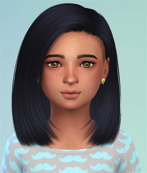 Sims 4 Cc Child Straight Hair Bangs Antiquehor