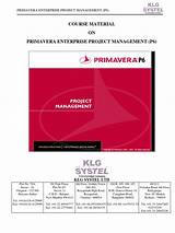 Pictures of Project Management Course Material