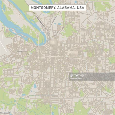 Montgomery Alabama Us City Street Map High Res Vector Graphic Getty