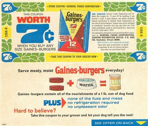 A family has had their dog sent over, after moving to a new house. Gaines-Burgers Coupon | "The canned dog food without the ...