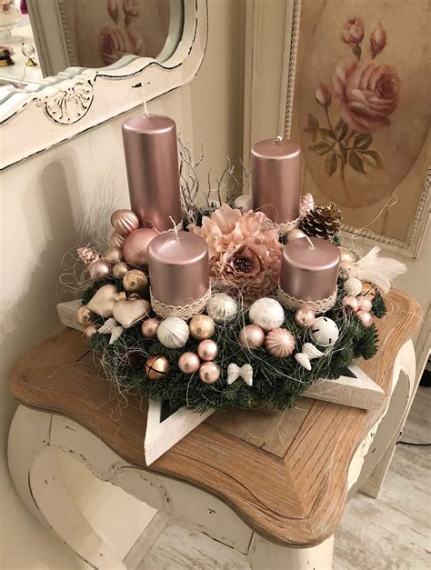 Navidad | Christmas candle decorations, Rose gold christmas decorations, Pink christmas decorations