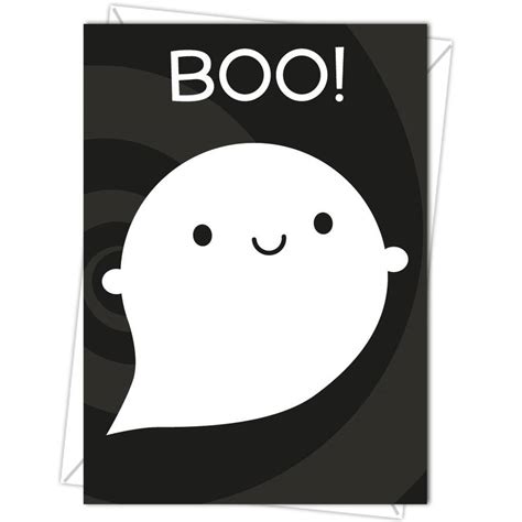 Boo Happy Ghost Halloween Card By Asking For Trouble