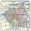 Aerial Photography Map of Ann Arbor, MI Michigan