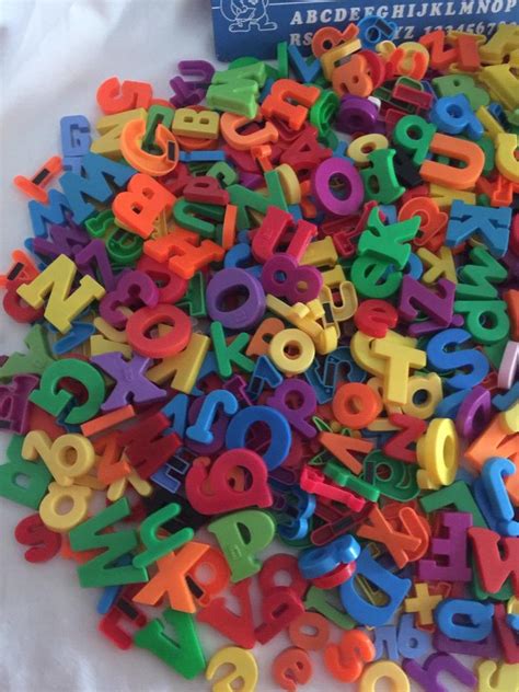 Magnetic Letters Alphabet And Numbers 720 Piece Lot Playskool Fisher