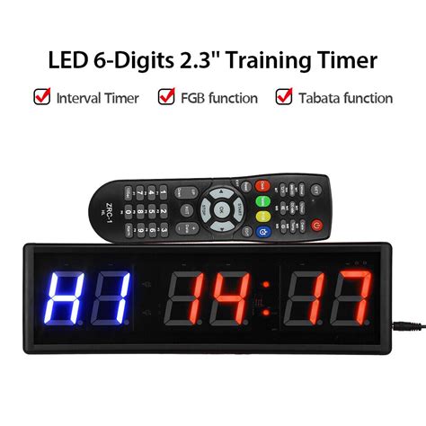23 Programmable Led Interval Timer Big Stopwatch Home Gym Crossfit