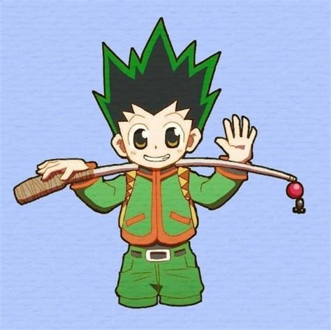 Gon Freecss 💚 Fishing Rod Kawaii Anime Anime Hunter X Hunter